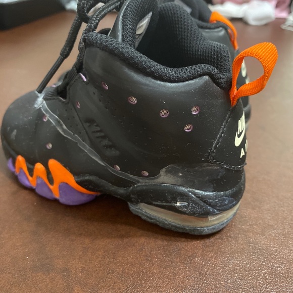 Nike Air Max 2 CB Charles Barkley Hyperfuse Black Orange Toddler Baby Shoes Sz 7 - Picture 3 of 8